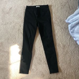 Madewell black skinny jeans